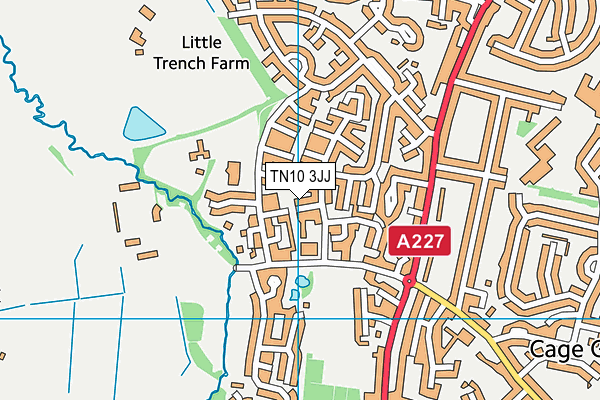 TN10 3JJ map - OS VectorMap District (Ordnance Survey)
