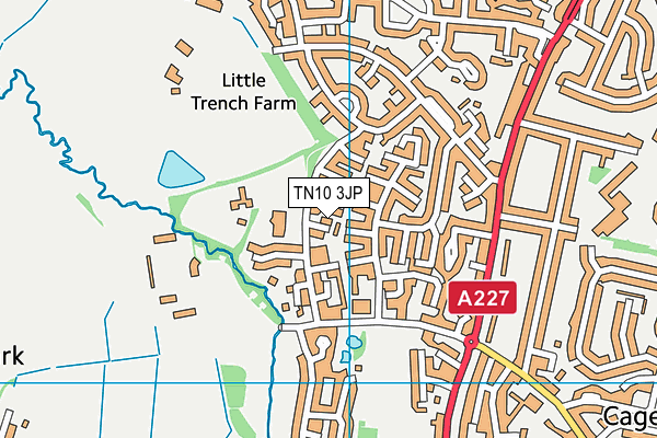 TN10 3JP map - OS VectorMap District (Ordnance Survey)
