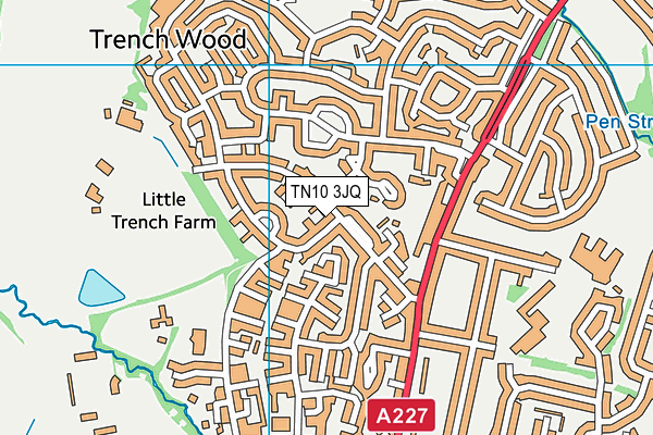 TN10 3JQ map - OS VectorMap District (Ordnance Survey)