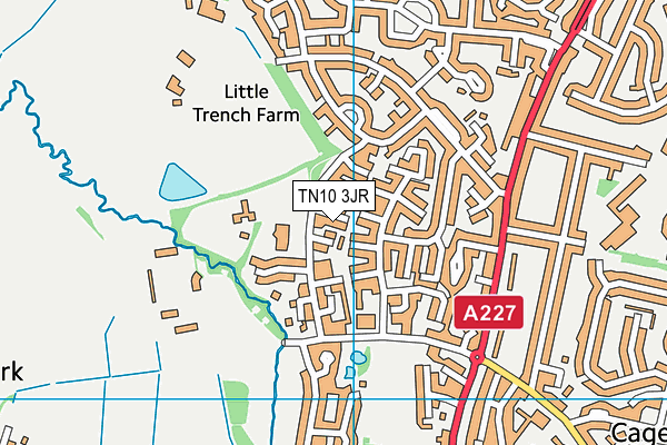 TN10 3JR map - OS VectorMap District (Ordnance Survey)