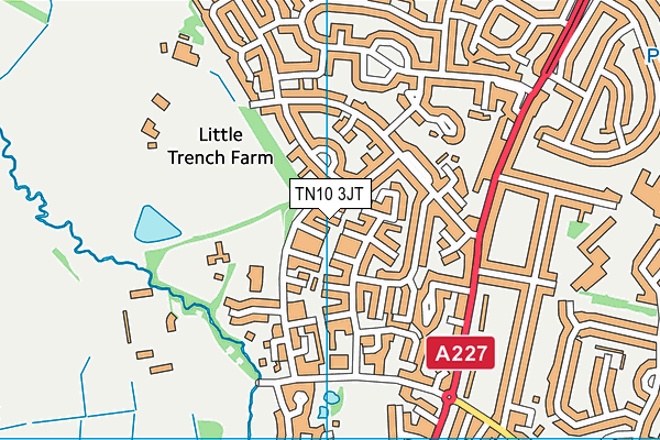 TN10 3JT map - OS VectorMap District (Ordnance Survey)