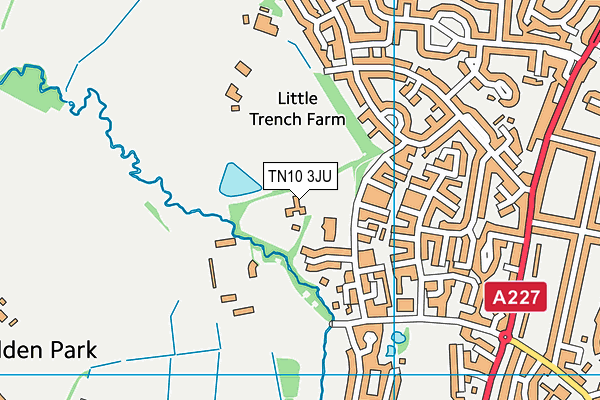 TN10 3JU map - OS VectorMap District (Ordnance Survey)