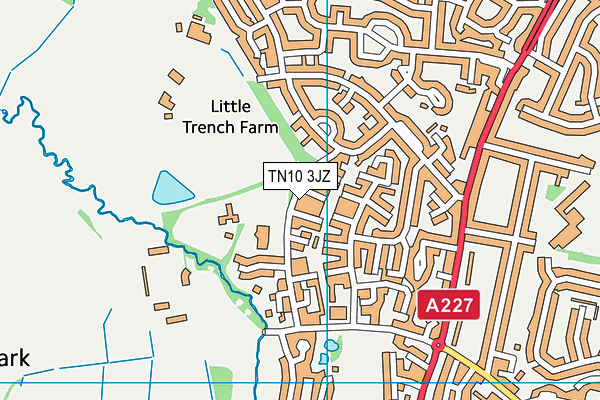 TN10 3JZ map - OS VectorMap District (Ordnance Survey)