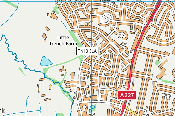 TN10 3LA map - OS VectorMap District (Ordnance Survey)