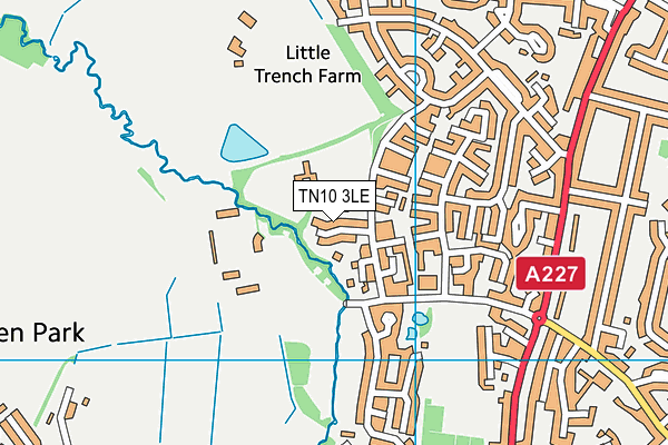 TN10 3LE map - OS VectorMap District (Ordnance Survey)