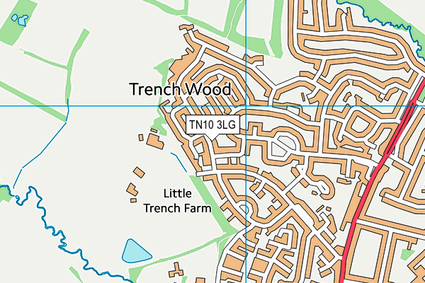 TN10 3LG map - OS VectorMap District (Ordnance Survey)