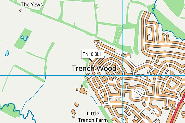 TN10 3LH map - OS VectorMap District (Ordnance Survey)