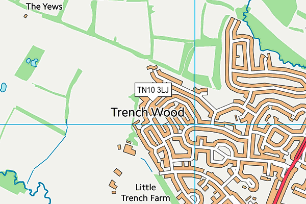 TN10 3LJ map - OS VectorMap District (Ordnance Survey)