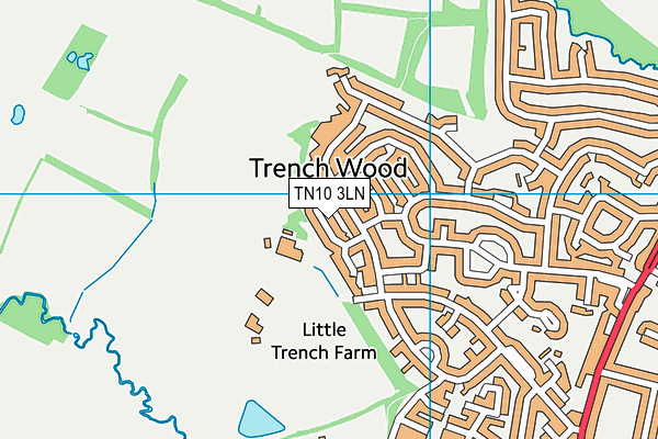 TN10 3LN map - OS VectorMap District (Ordnance Survey)