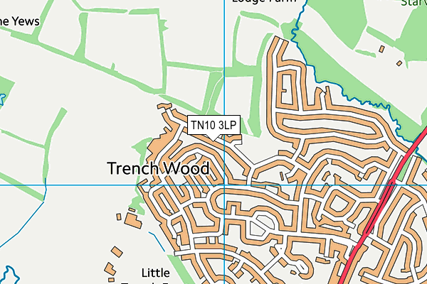 TN10 3LP map - OS VectorMap District (Ordnance Survey)