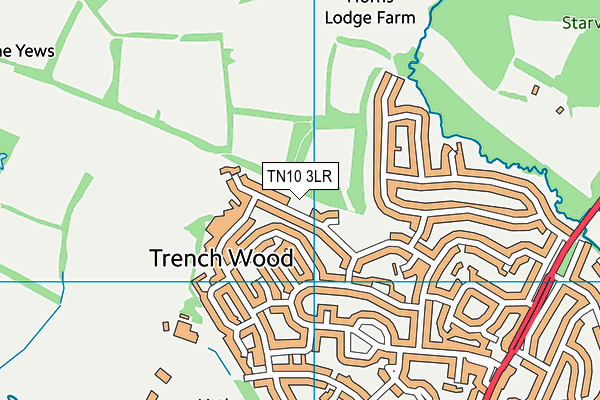 TN10 3LR map - OS VectorMap District (Ordnance Survey)