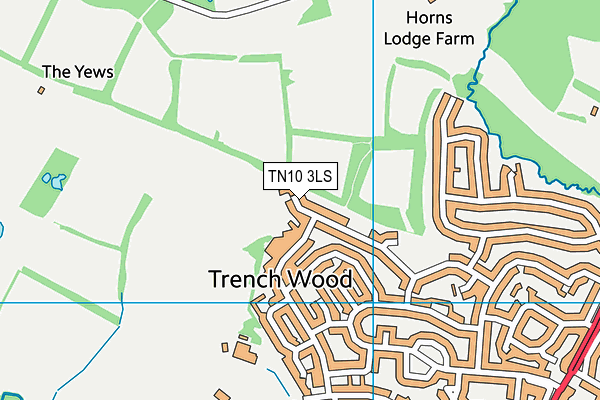 TN10 3LS map - OS VectorMap District (Ordnance Survey)