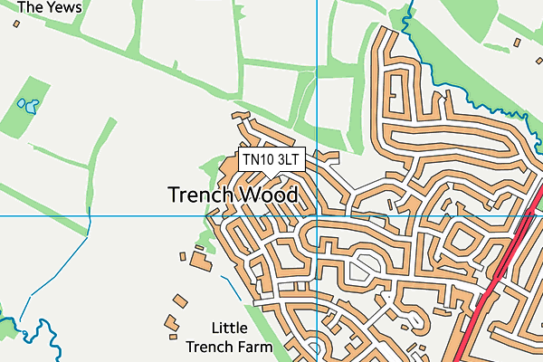TN10 3LT map - OS VectorMap District (Ordnance Survey)