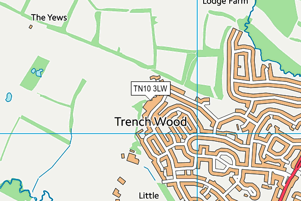 TN10 3LW map - OS VectorMap District (Ordnance Survey)