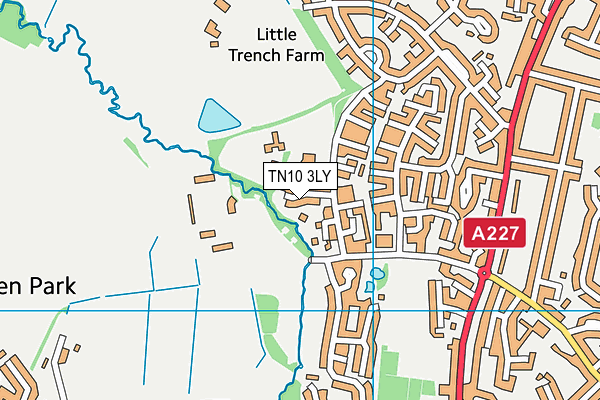 TN10 3LY map - OS VectorMap District (Ordnance Survey)