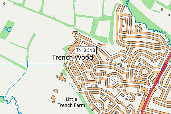 TN10 3NB map - OS VectorMap District (Ordnance Survey)