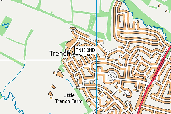 TN10 3ND map - OS VectorMap District (Ordnance Survey)