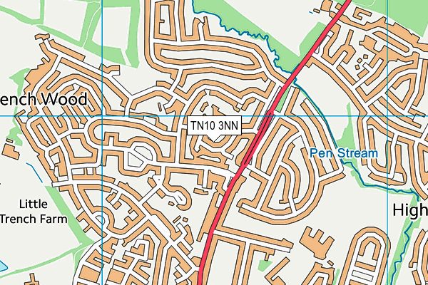 TN10 3NN map - OS VectorMap District (Ordnance Survey)