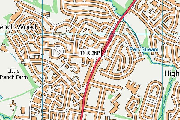 TN10 3NP map - OS VectorMap District (Ordnance Survey)