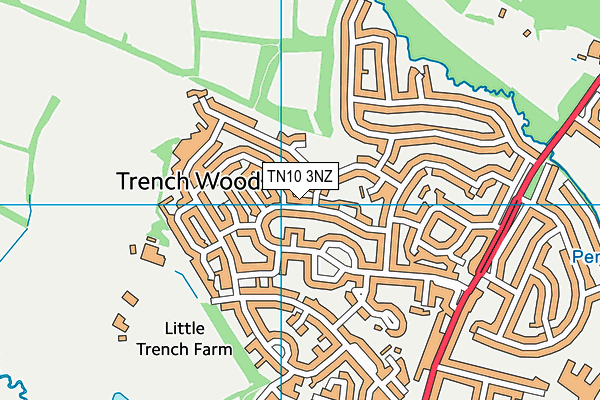 TN10 3NZ map - OS VectorMap District (Ordnance Survey)