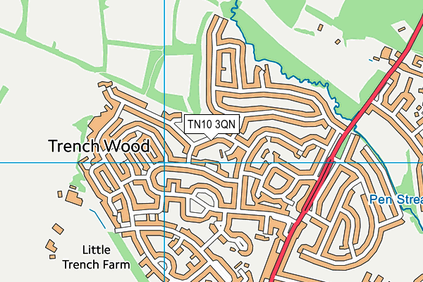 TN10 3QN map - OS VectorMap District (Ordnance Survey)
