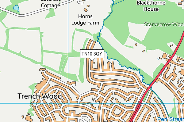 TN10 3QY map - OS VectorMap District (Ordnance Survey)