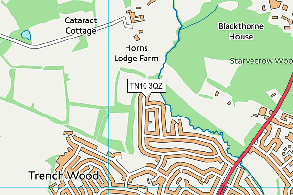 TN10 3QZ map - OS VectorMap District (Ordnance Survey)