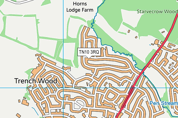 TN10 3RQ map - OS VectorMap District (Ordnance Survey)