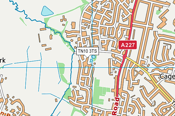 TN10 3TS map - OS VectorMap District (Ordnance Survey)