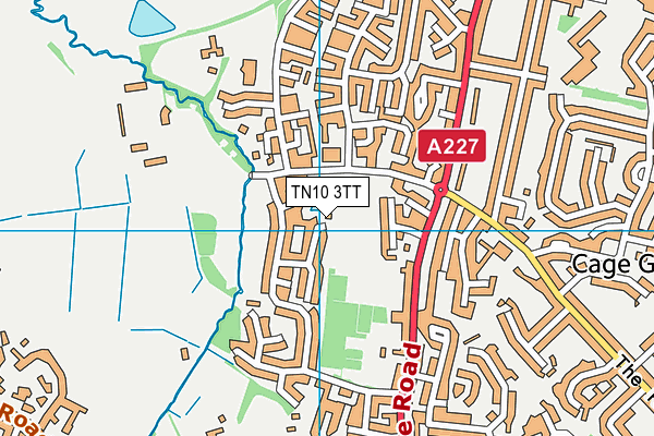 TN10 3TT map - OS VectorMap District (Ordnance Survey)