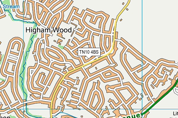 TN10 4BS map - OS VectorMap District (Ordnance Survey)