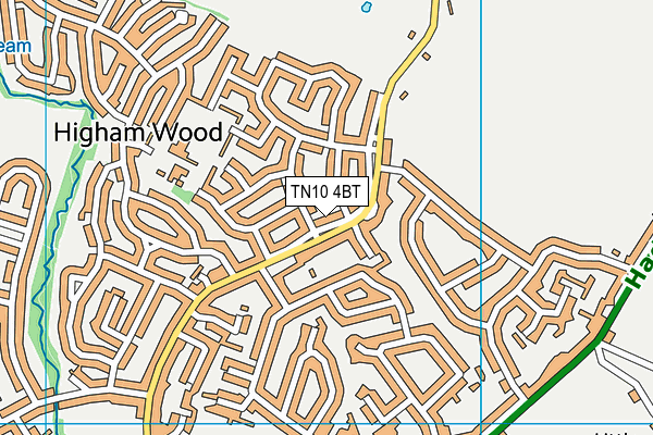 TN10 4BT map - OS VectorMap District (Ordnance Survey)