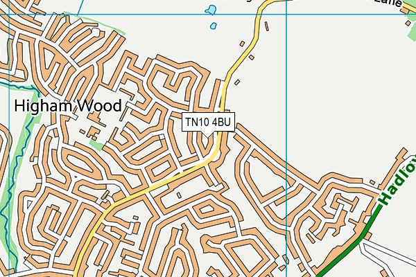 TN10 4BU map - OS VectorMap District (Ordnance Survey)