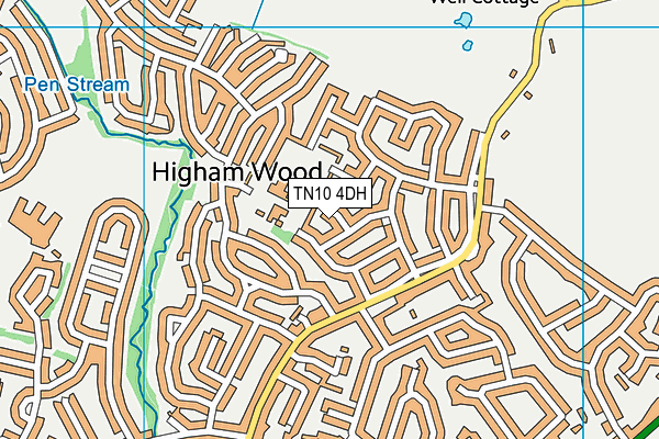 TN10 4DH map - OS VectorMap District (Ordnance Survey)