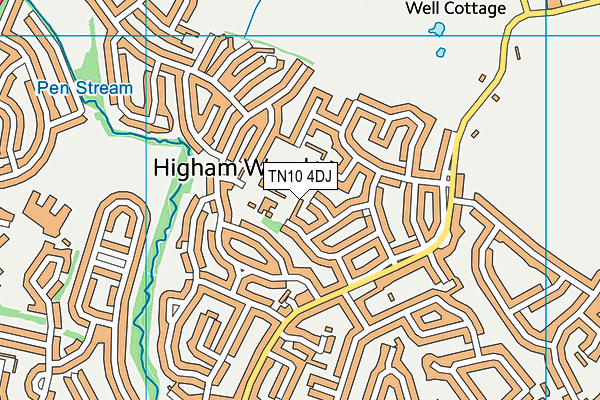 TN10 4DJ map - OS VectorMap District (Ordnance Survey)