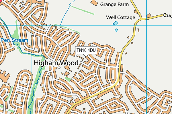 TN10 4DU map - OS VectorMap District (Ordnance Survey)