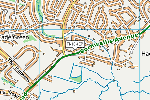 TN10 4EP map - OS VectorMap District (Ordnance Survey)
