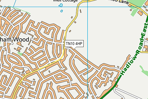 TN10 4HP map - OS VectorMap District (Ordnance Survey)