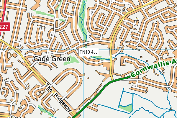 TN10 4JJ map - OS VectorMap District (Ordnance Survey)