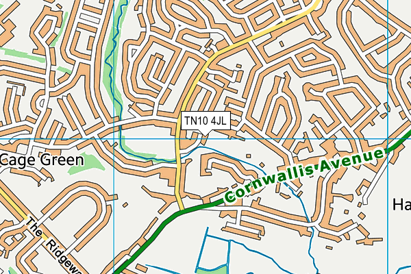 TN10 4JL map - OS VectorMap District (Ordnance Survey)