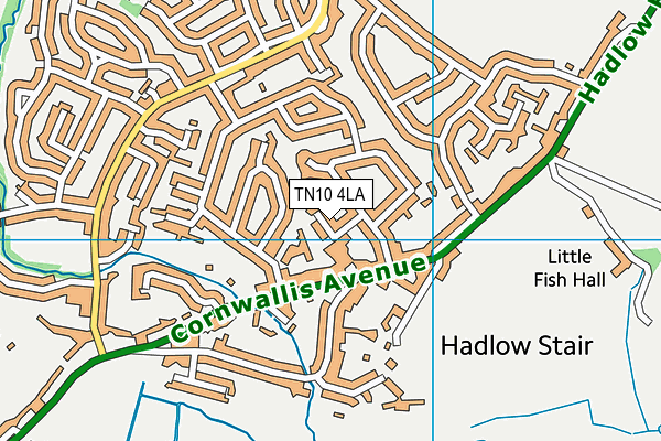TN10 4LA map - OS VectorMap District (Ordnance Survey)