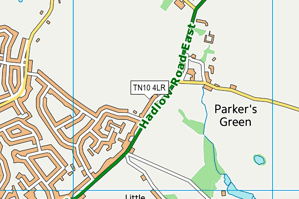 TN10 4LR map - OS VectorMap District (Ordnance Survey)