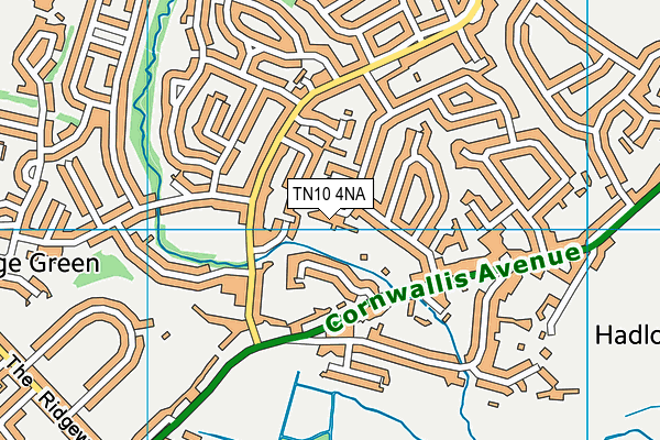 TN10 4NA map - OS VectorMap District (Ordnance Survey)