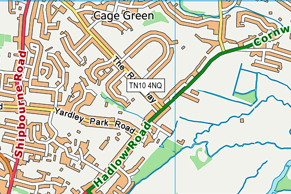 TN10 4NQ map - OS VectorMap District (Ordnance Survey)