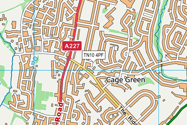 TN10 4PF map - OS VectorMap District (Ordnance Survey)
