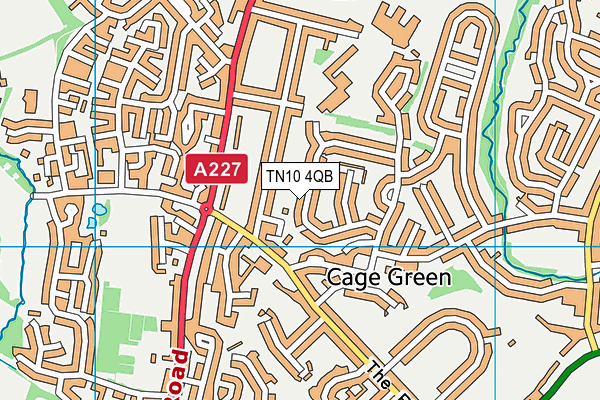 TN10 4QB map - OS VectorMap District (Ordnance Survey)