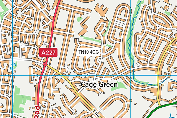 TN10 4QG map - OS VectorMap District (Ordnance Survey)