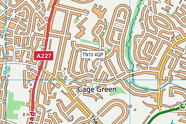 TN10 4QP map - OS VectorMap District (Ordnance Survey)