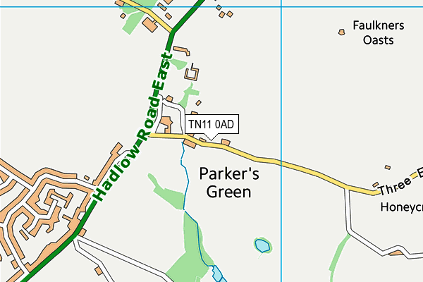 TN11 0AD map - OS VectorMap District (Ordnance Survey)