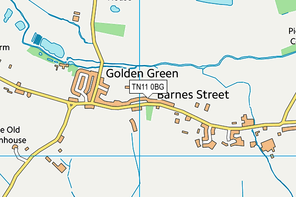TN11 0BG map - OS VectorMap District (Ordnance Survey)
